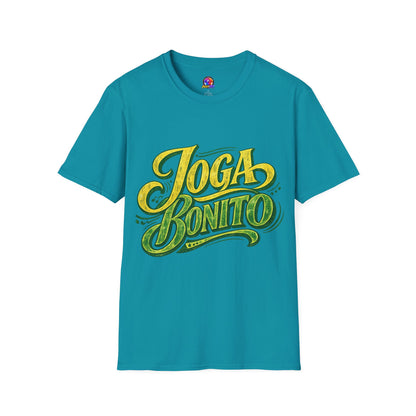 Brazil T-Shirt — 'Joga Bonito' Vintage Soccer Script Tee