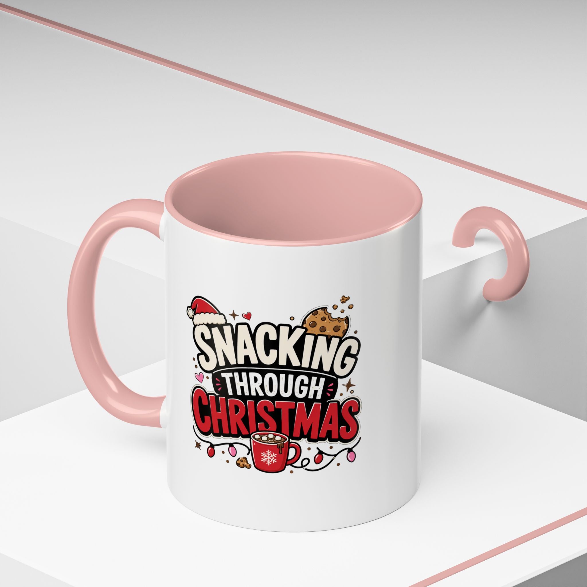 Modern Day Christmas Snacking Through Christmas Coffee Mug