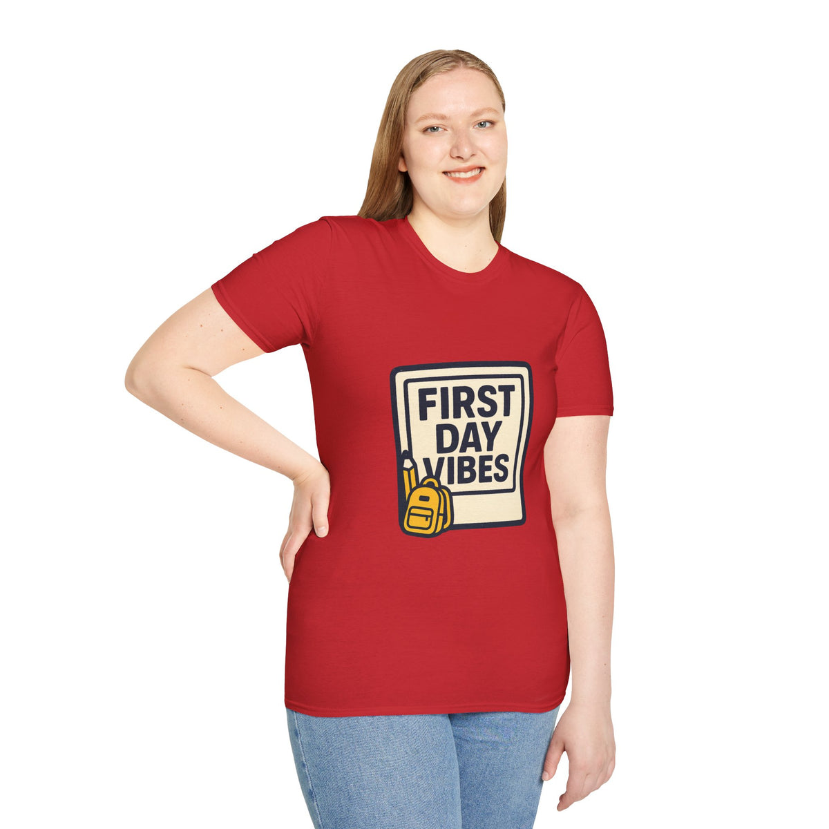 First Day Vibes T-Shirt — 'First Day' Retro Badge Tee - Trending Now - September 2026
