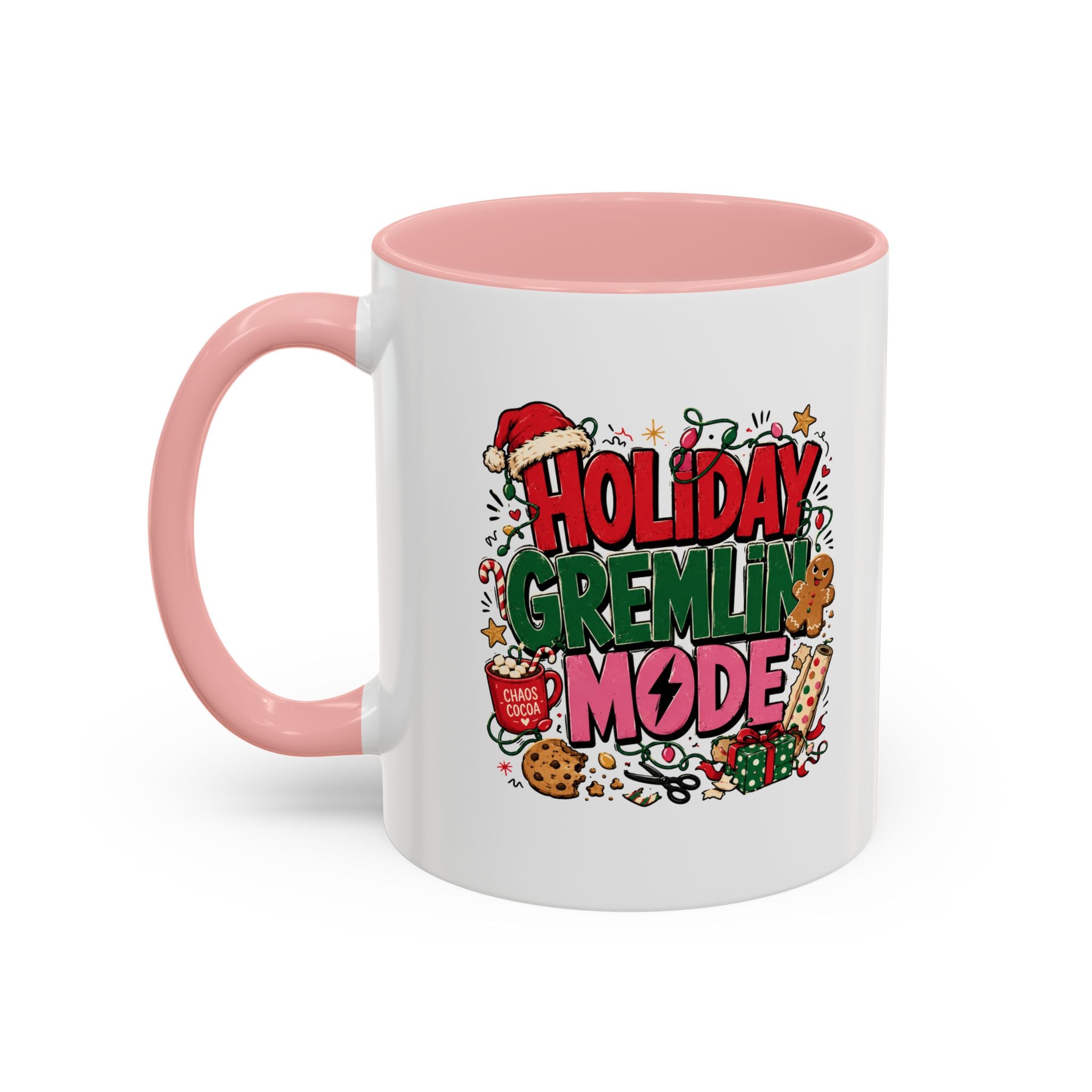 Modern Day Christmas Holiday Gremlin Mode Coffee Mug — Funny Christmas Accent Mug
