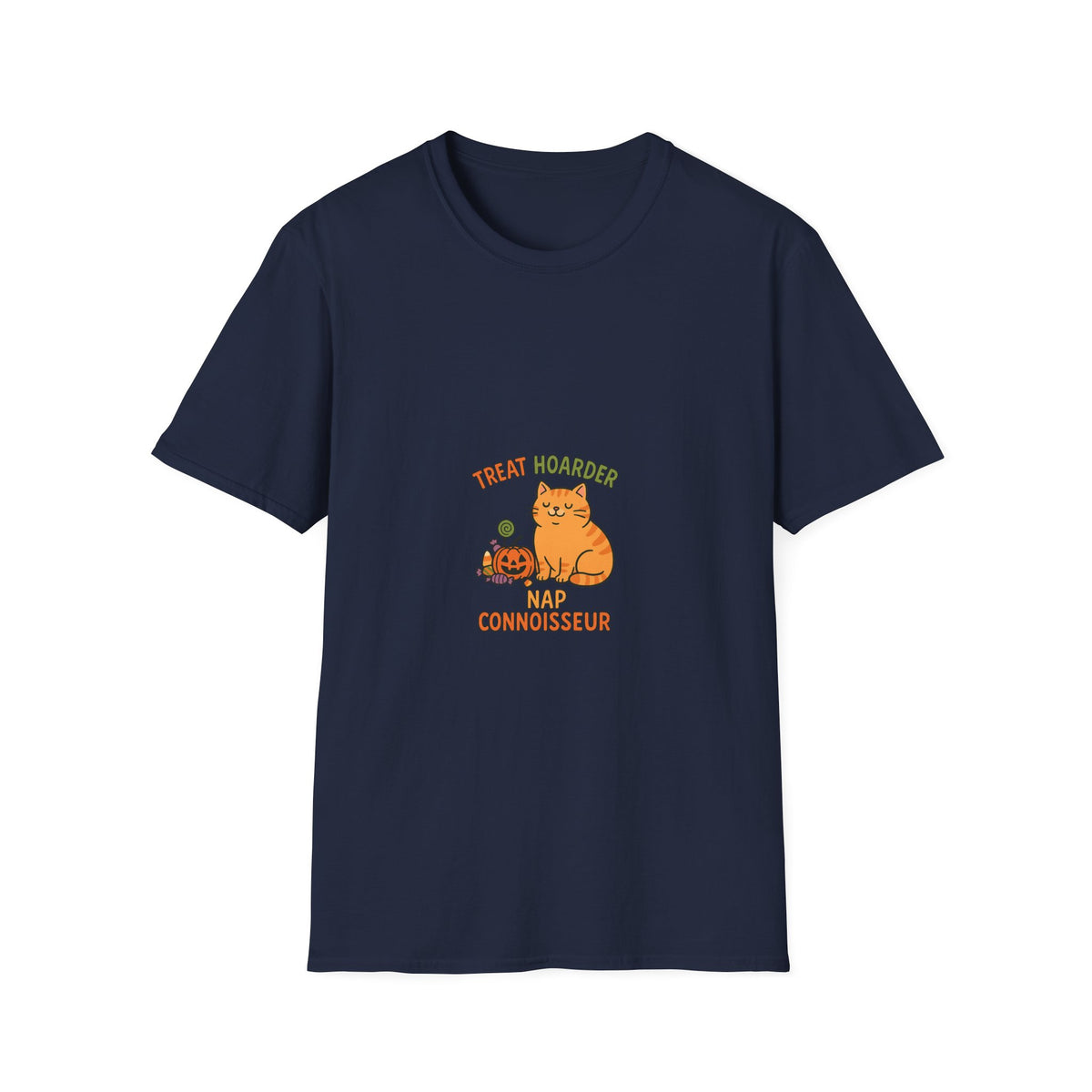Treat Hoarder Cat T-Shirt — Nap Connoisseur Cute Cat Graphic Tee - Trending Now - October 2026