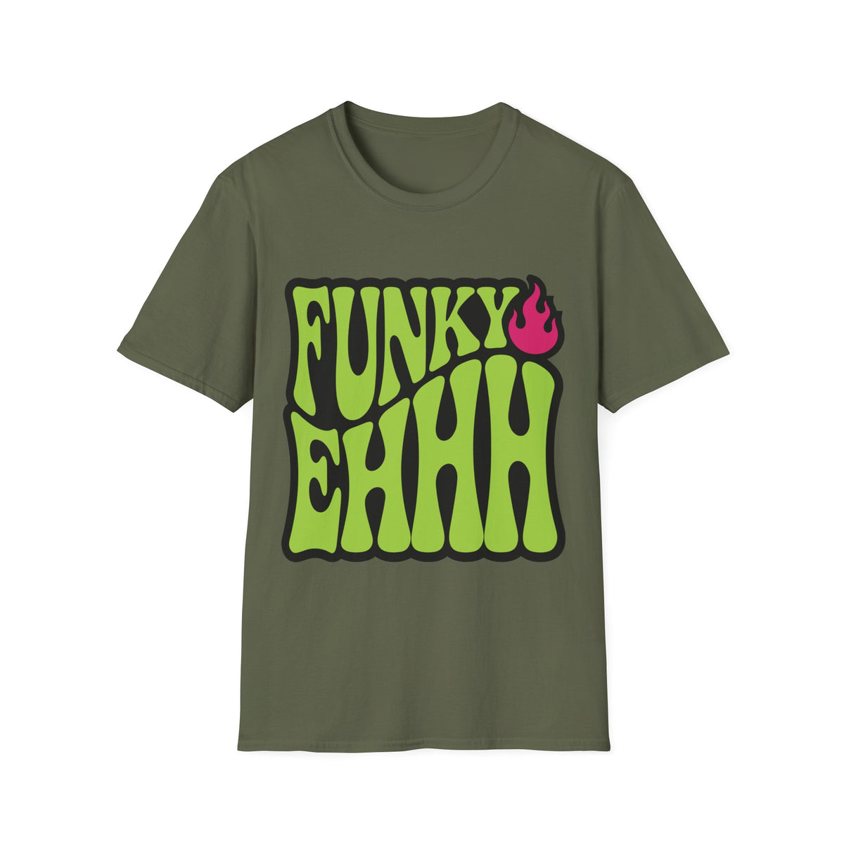 Funky Chili T-Shirt — Retro Psychedelic Green Flame Graphic Tee - Trending Now - August 2026