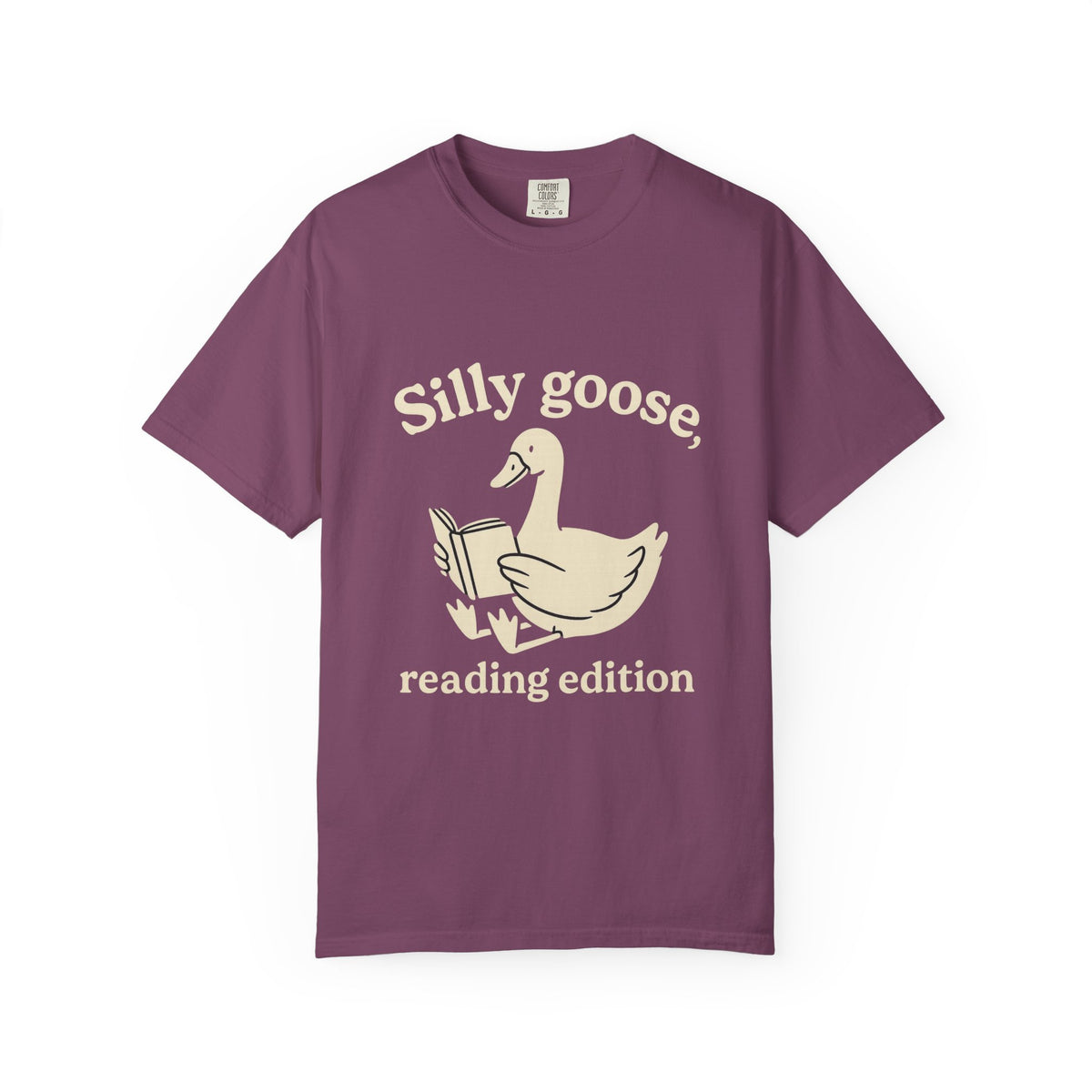 Silly Goose Reading Edition Tee - Cute Book Lover Animal Graphic T-Shirt - Trending Now - October 2026