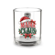 Christmas Glass Mug 10 oz Mama Claus Glass Mug — 10oz Christmas Holiday Coffee Cup