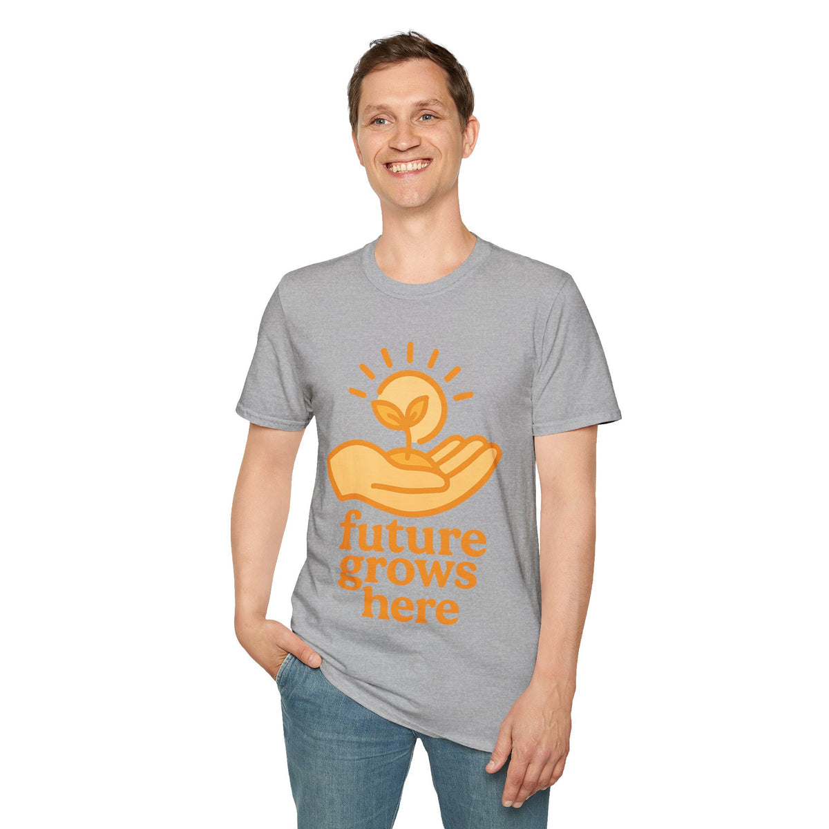 T-Shirt — "Future Grows Here" Sunseed Graphic - Trending Now - September 2026