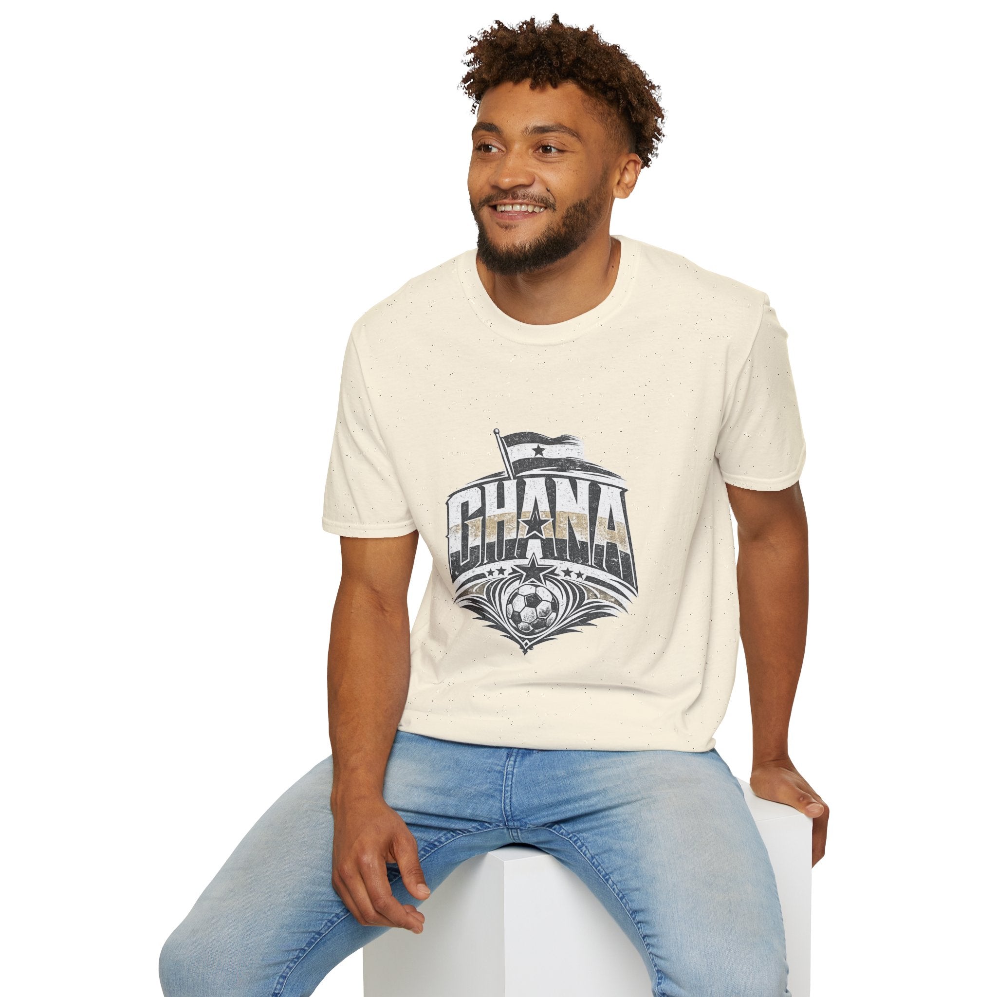 Ghana Vintage Flag T-Shirt — Retro Ghana Pride Graphic Tee