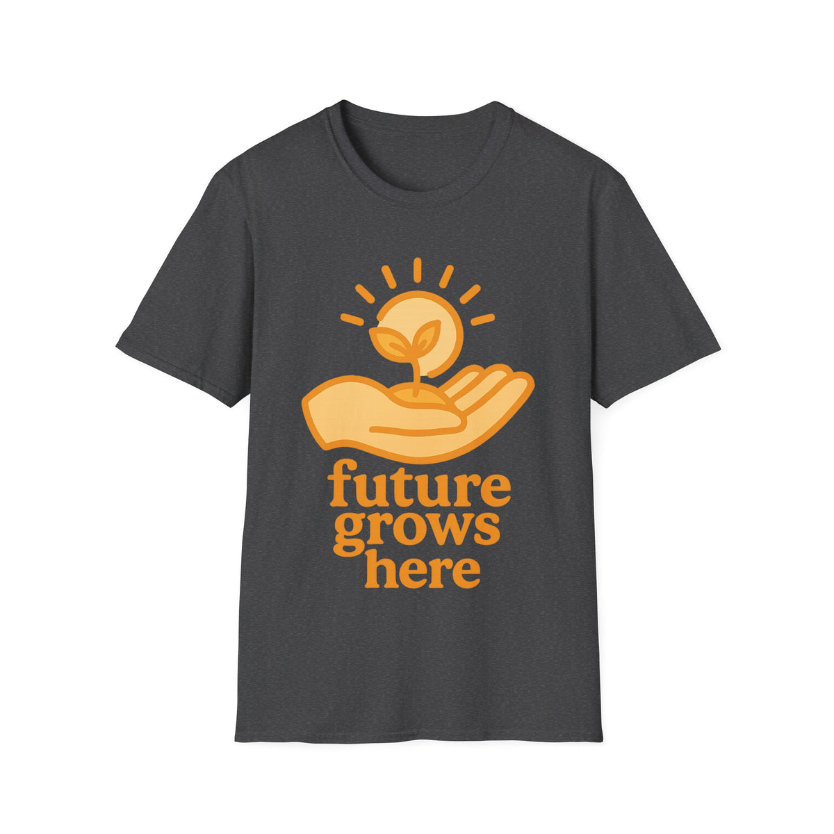 T-Shirt — "Future Grows Here" Sunseed Graphic - Trending Now - September 2026