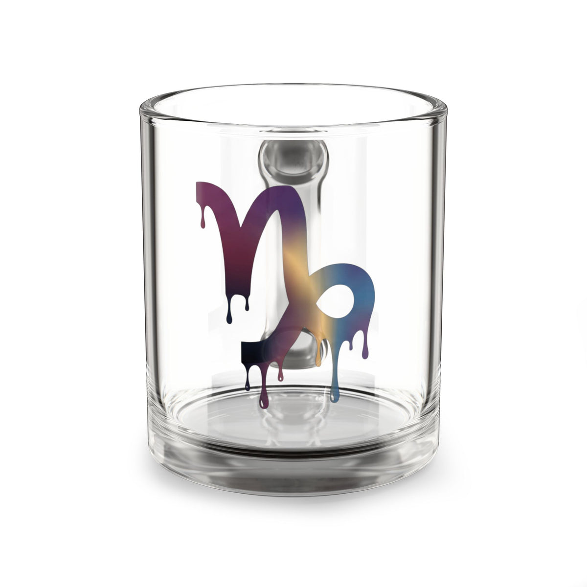 Drip Capricorn Glass Mug — 10oz Zodiac Coffee Cup