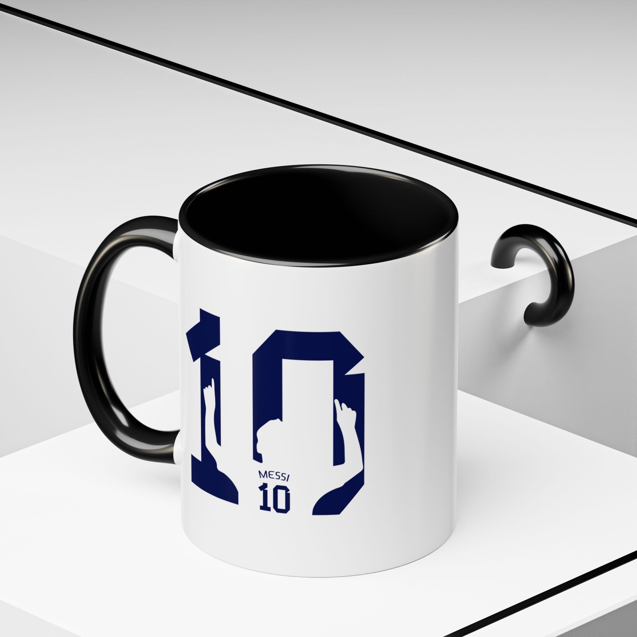 Messi Number 10 Coffee Mug — Soccer Fan Accent Mug