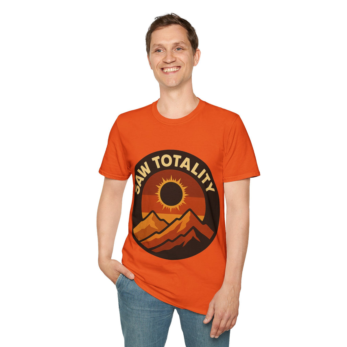 I Saw Totality Solar Eclipse Graphic Tee - Retro Nature Mountain T-Shirt - Trending Now - September 2026