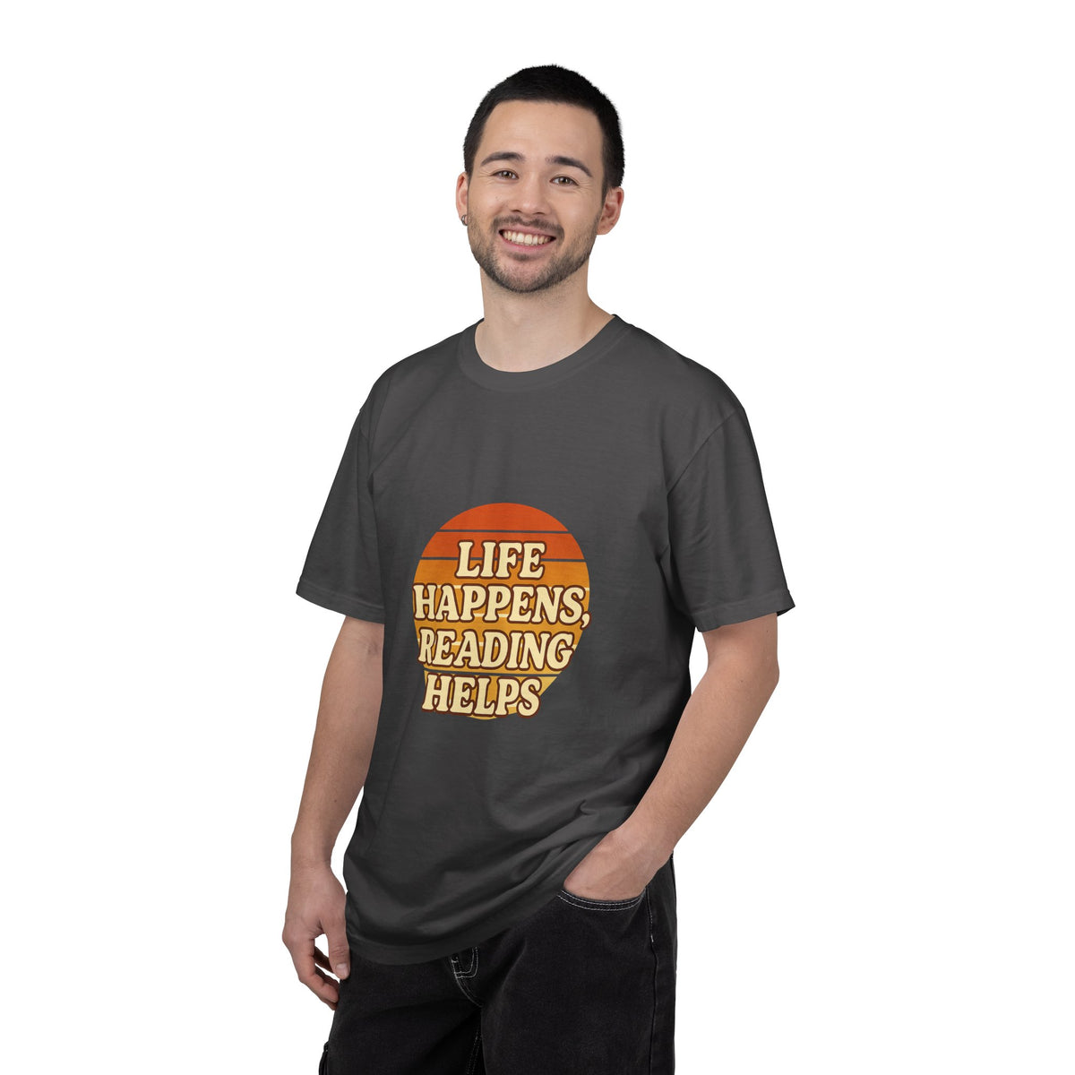 Reading Helps T-Shirt — "Life Happens, Reading Helps" Retro Book Tee - Trending Now - October 2026