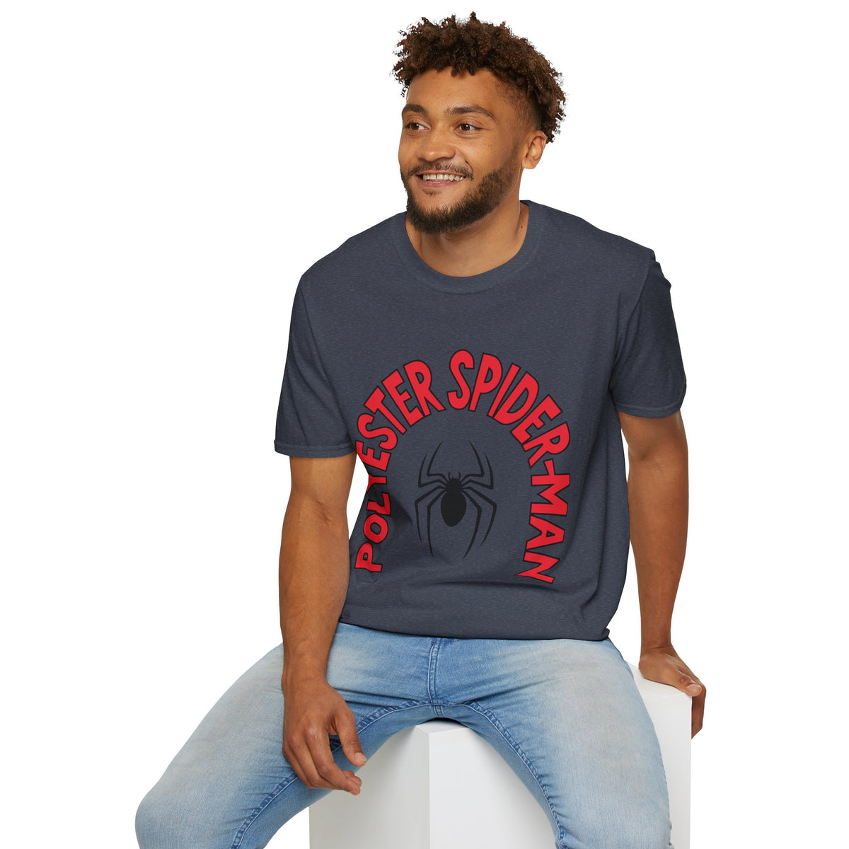 Spider Graphic T-Shirt — "Polyester Spiderman" Retro Spider Logo Tee - Trending Now - August 2026