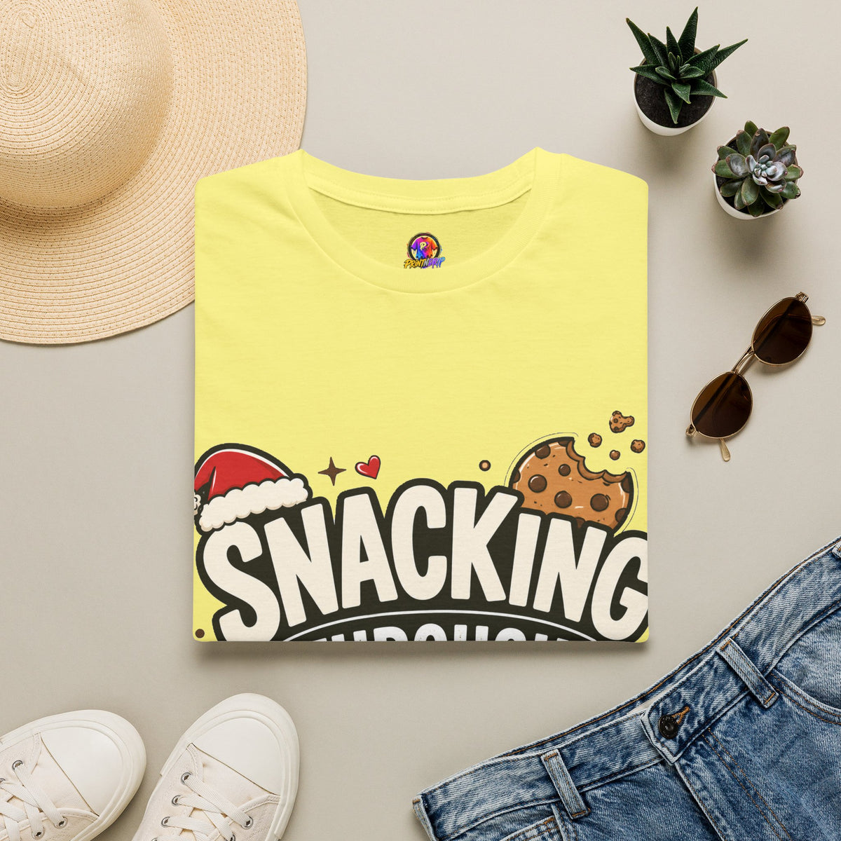 Snacking Through Christmas T-Shirt — Funny Holiday Cookie Tee