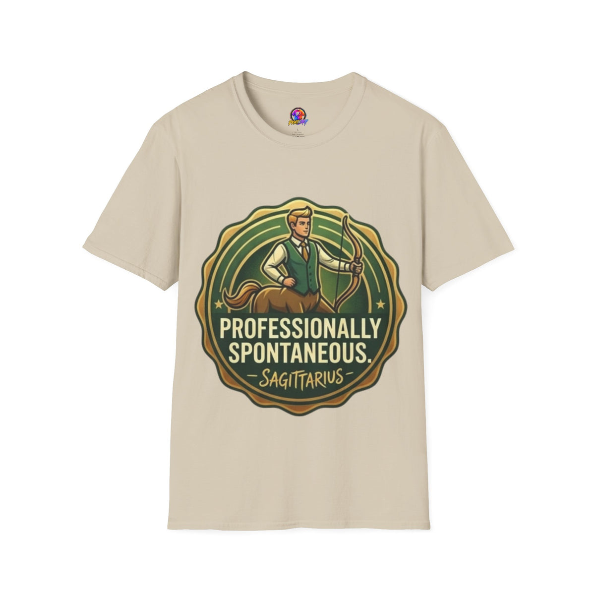 Sagittarius Archer T‑Shirt — "Professionally Spontaneous" Zodiac Tee