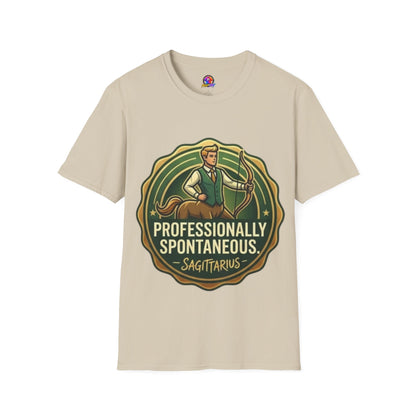 Sagittarius Archer T‑Shirt — "Professionally Spontaneous" Zodiac Tee