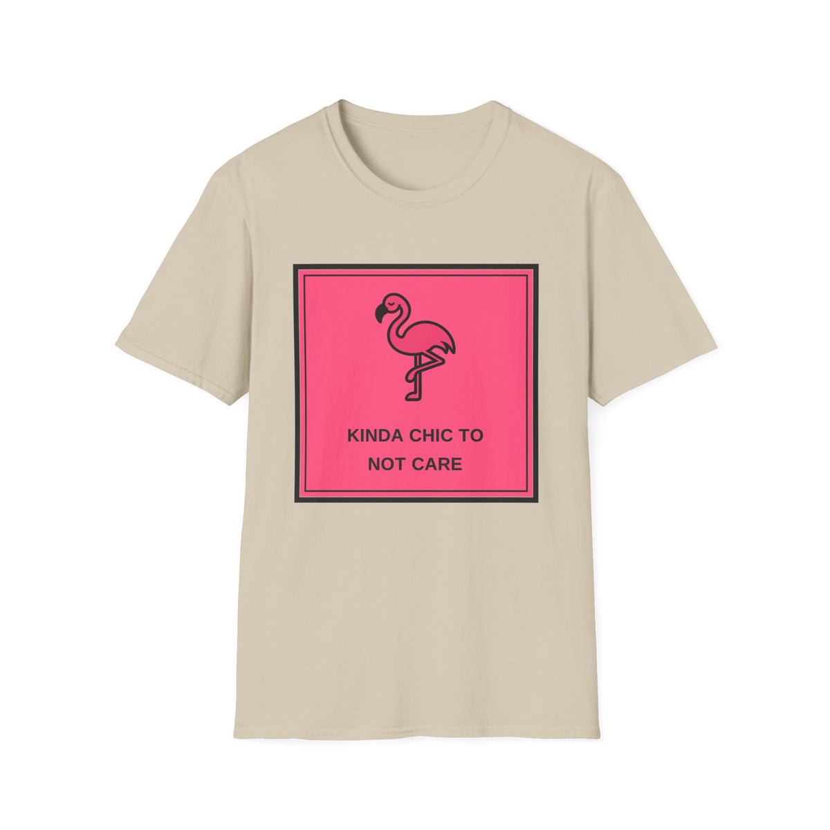 Flamingo 'Kinda Chic To Not Care' Graphic T-Shirt - Trending Now - August 2026