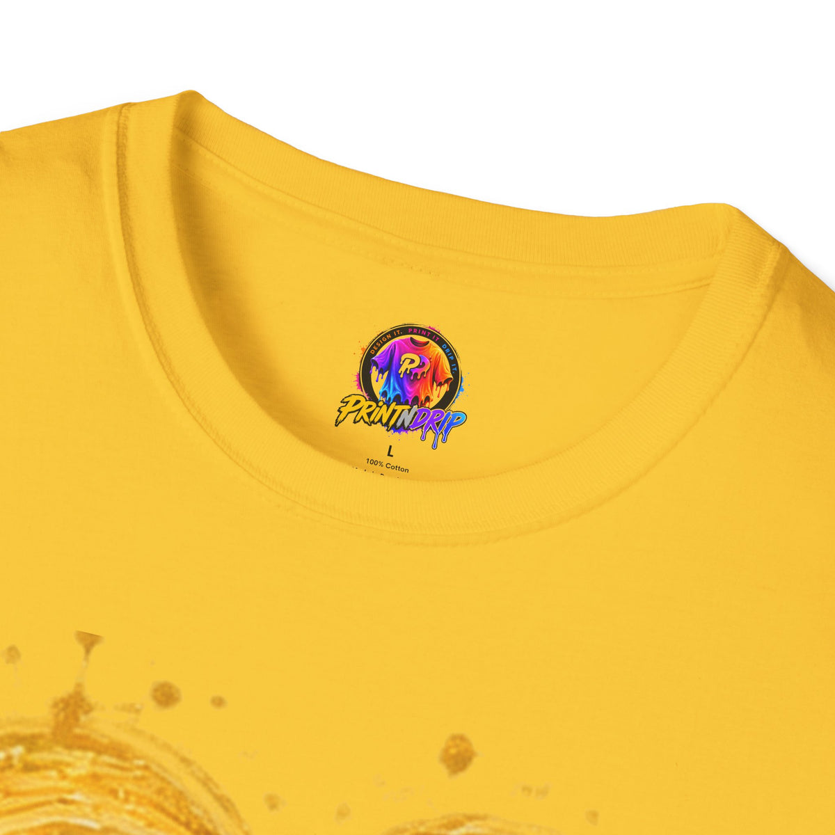 Childhood Cancer Awareness T-Shirt — "Fighter Today Brighter Tomorrow" Gold Ribbon