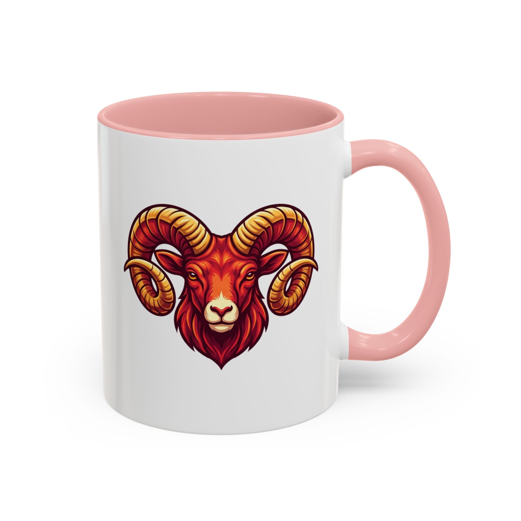 Aries Ram Accent Coffee Mug — Zodiac Goat Horoscope Gift