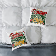 Cousin Christmas Crew Throw Pillow — Festive Holiday Decorative Cushion