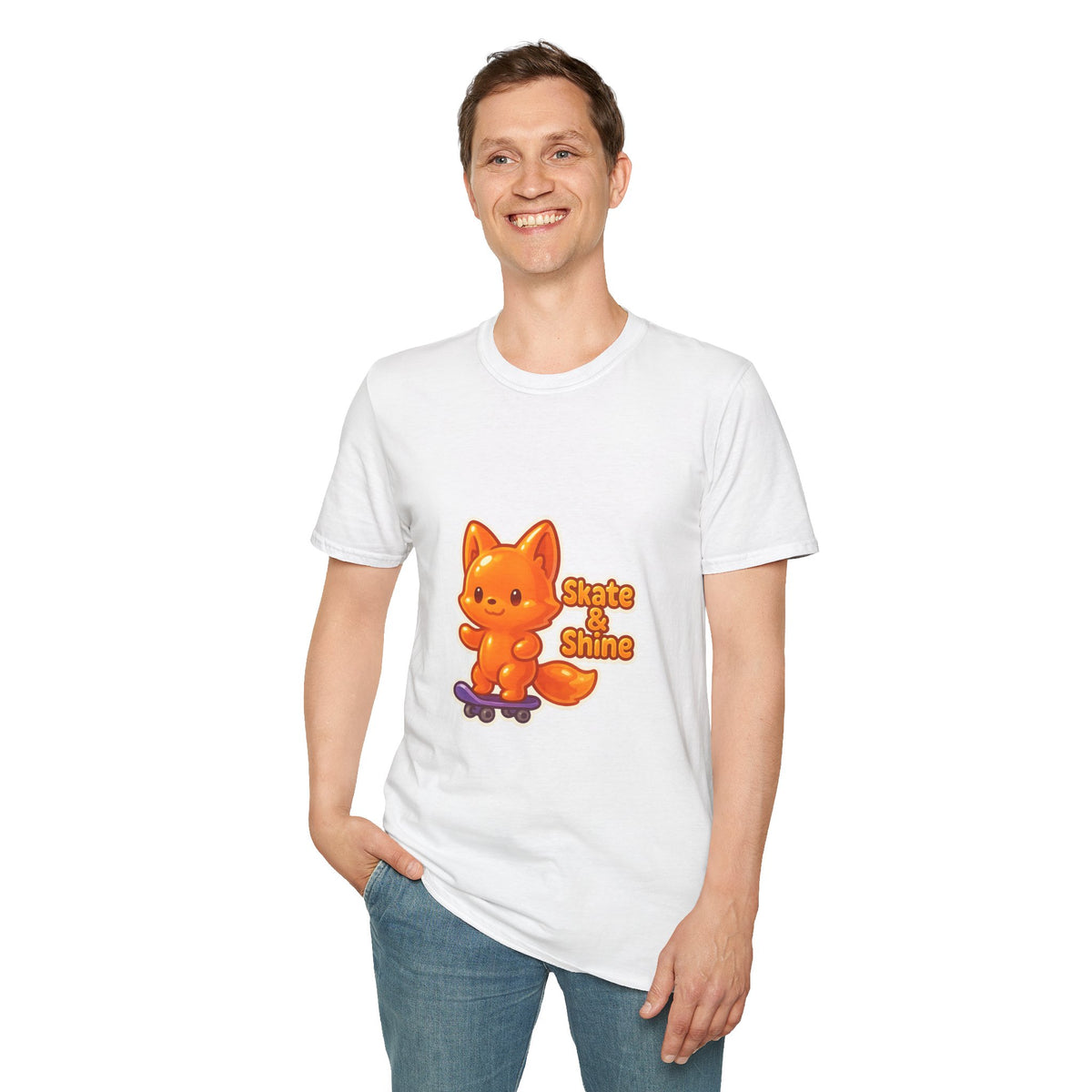 Cute Orange Fox Skateboard T-Shirt — "Gotta Skate" Graphic Tee - Trending Now - October 2026