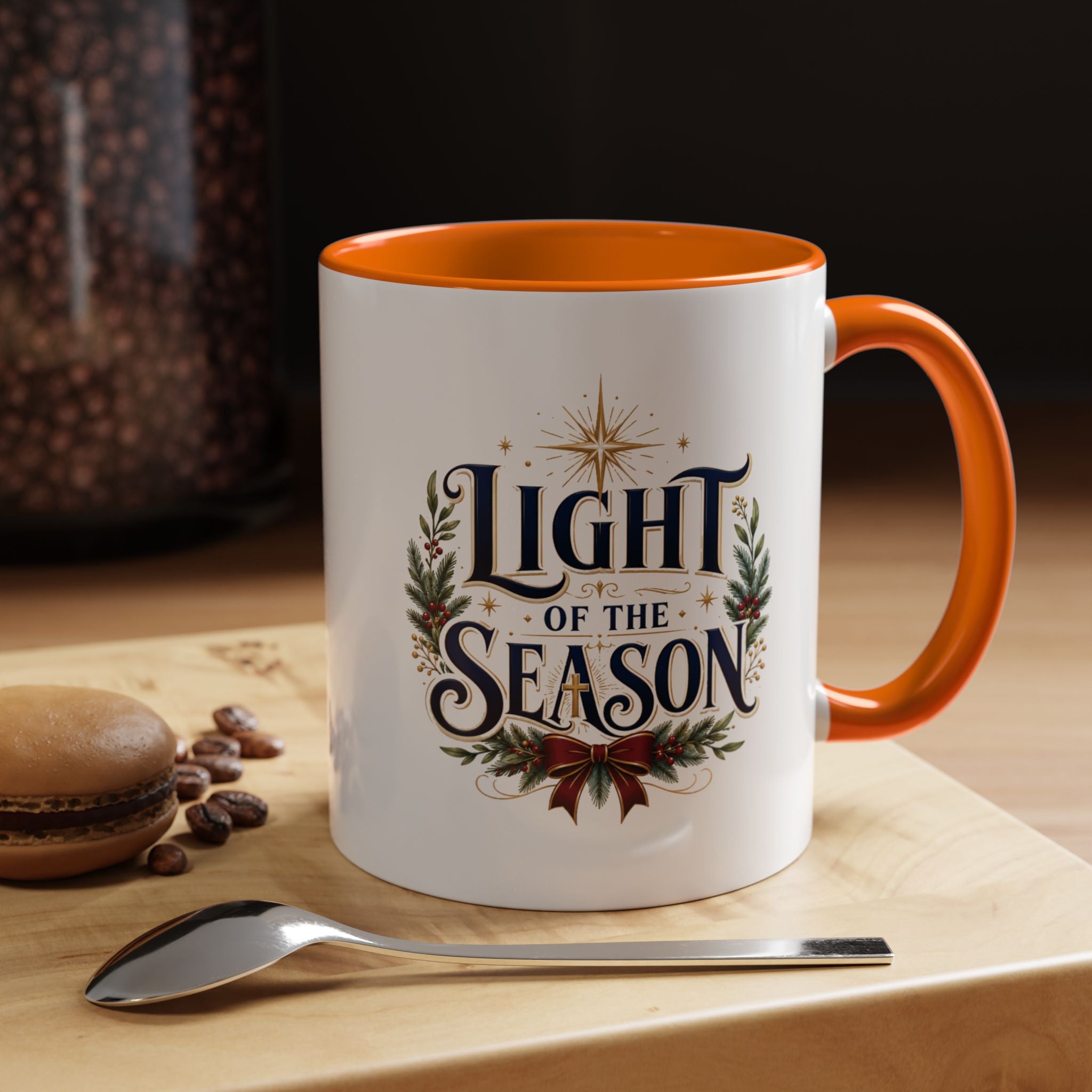 Christmas Light of the Season Accent Coffee Mug — Holiday Christmas Tea Cup