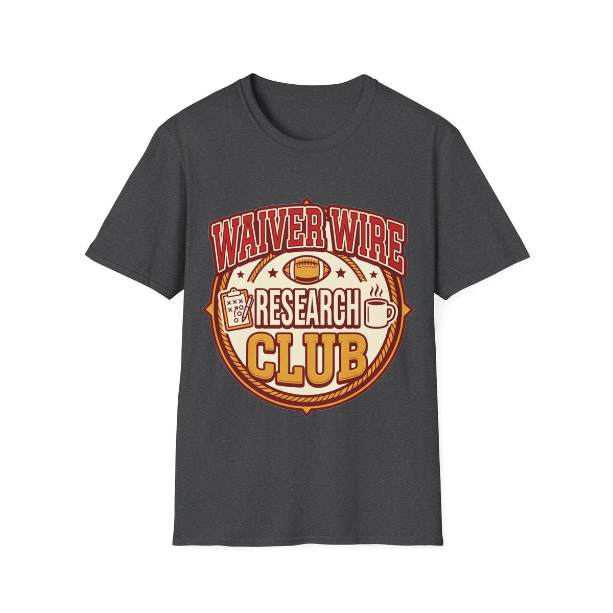 Waiver Wire Research Club Football T-Shirt — Fantasy Football Fan Tee - Trending Now - August 2026