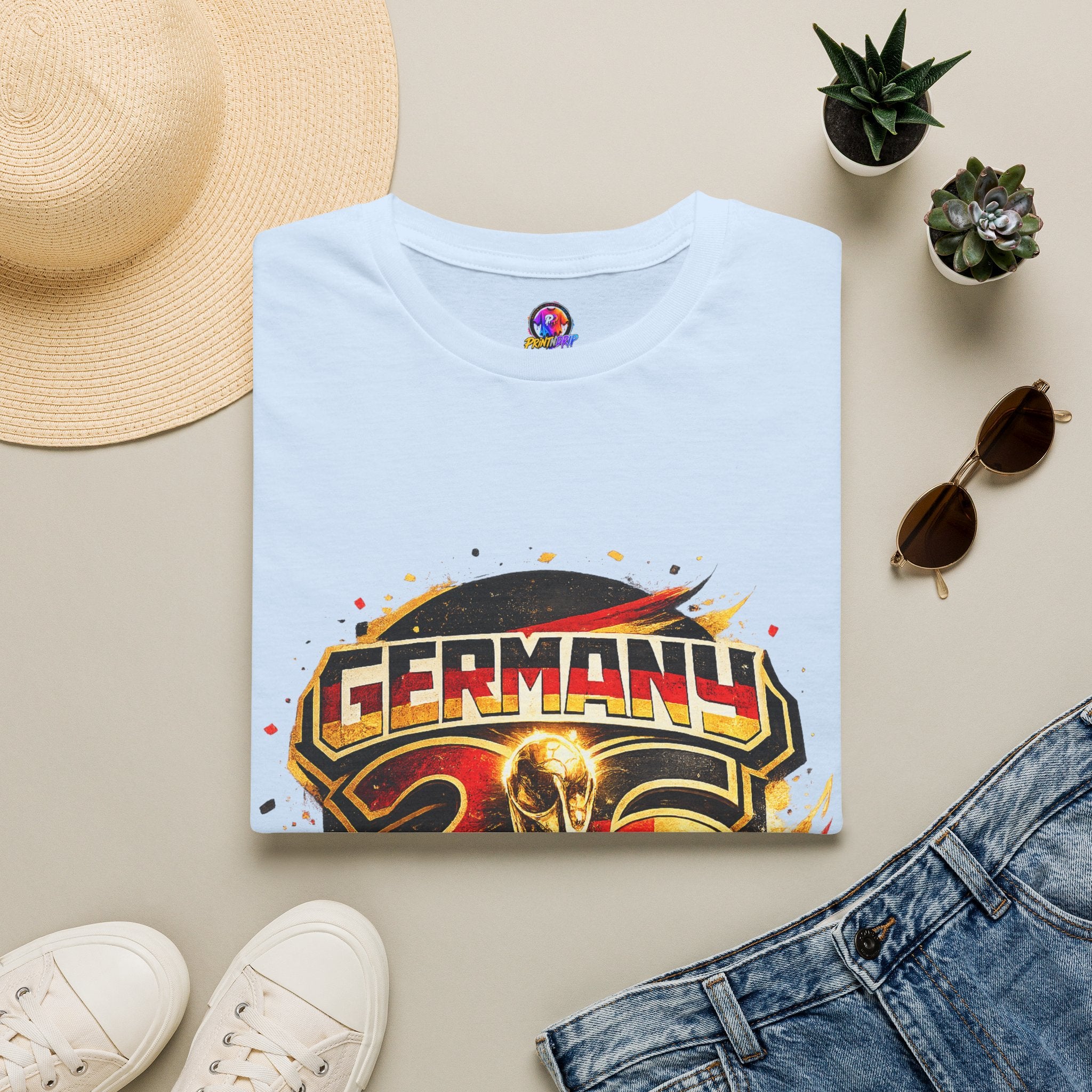 Germany 26 Skull Graphic T‑Shirt — Retro Soccer Fan Tee