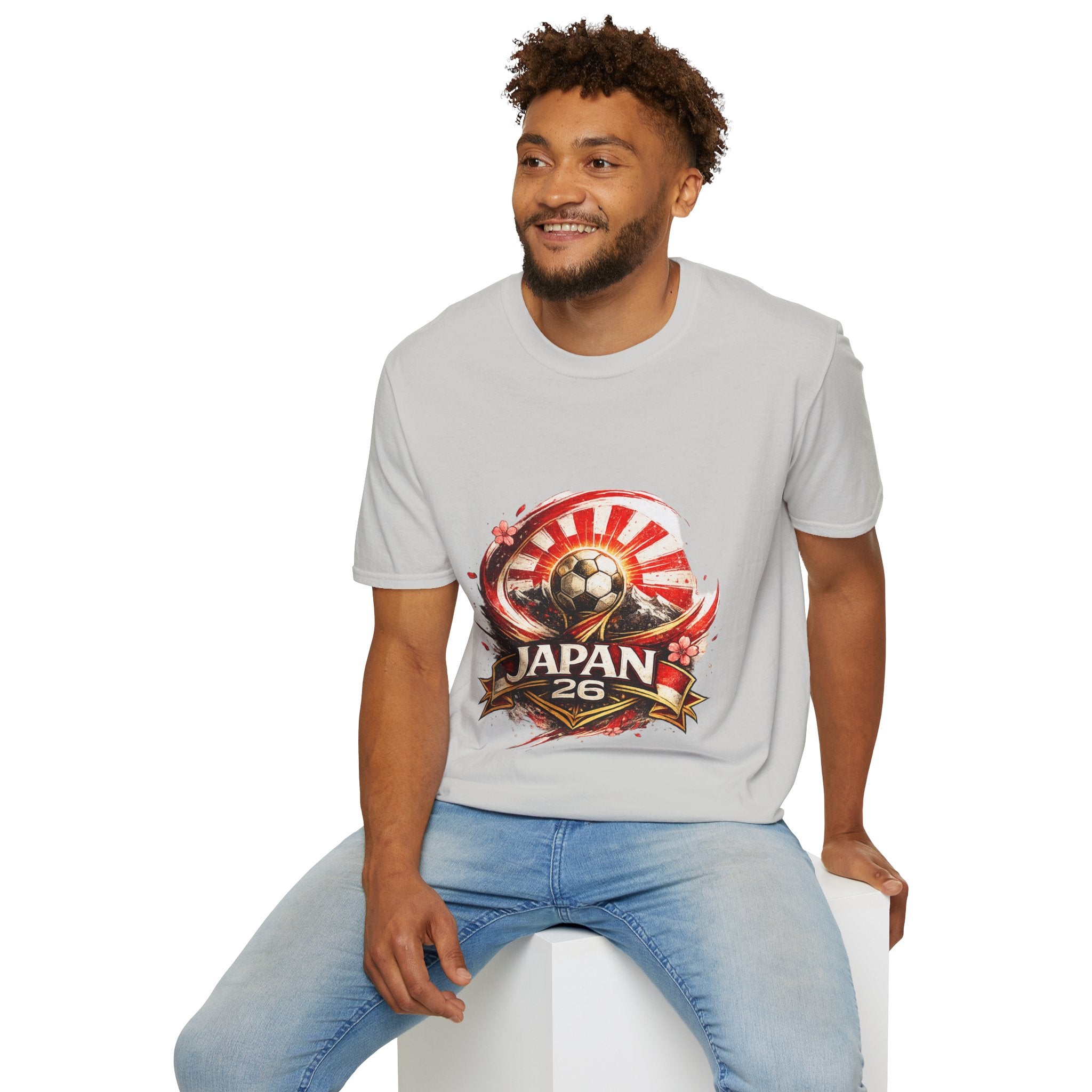 Japan Soccer T‑Shirt — Rising Sun Football Graphic