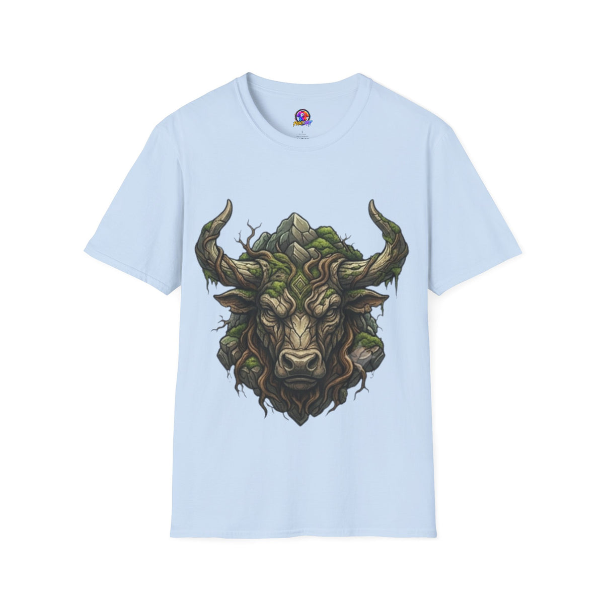 Taurus Greenman Bull T-Shirt — Nature Spirit Woodland Bull Graphic Tee