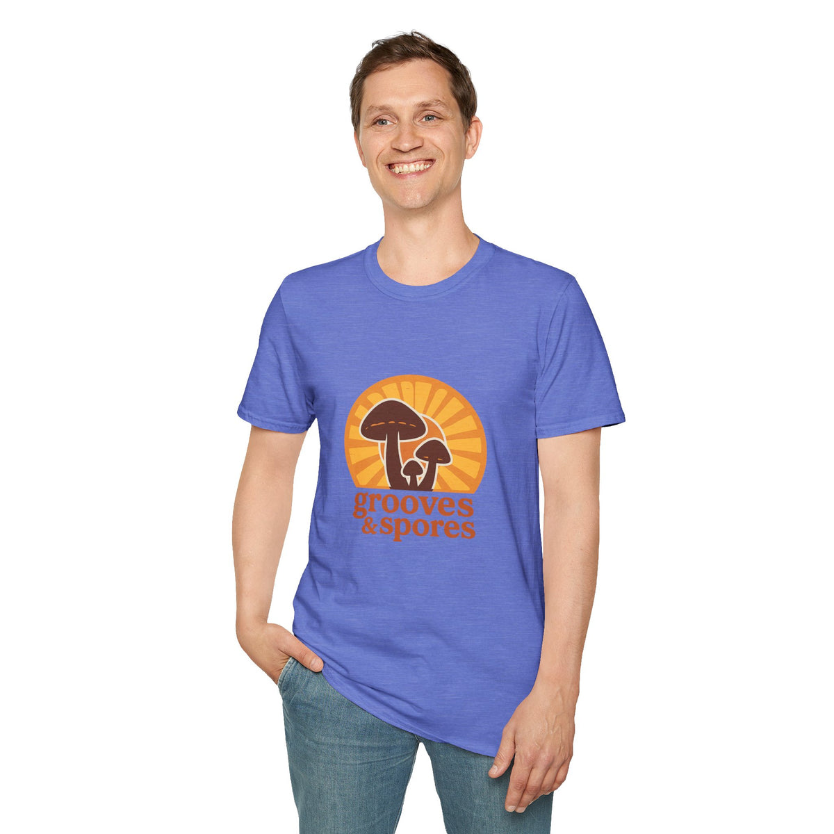 Vintage Mushroom T-Shirt — 'Grooves & Spores' Retro Psychedelic Tee - Trending Now - August 2026
