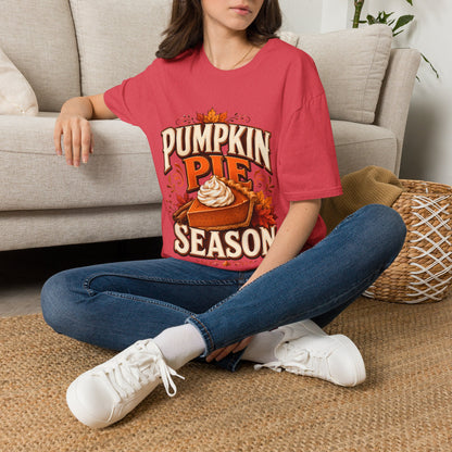Pumpkin Pie Season T-Shirt — Autumn Thanksgiving Dessert Lover Tee