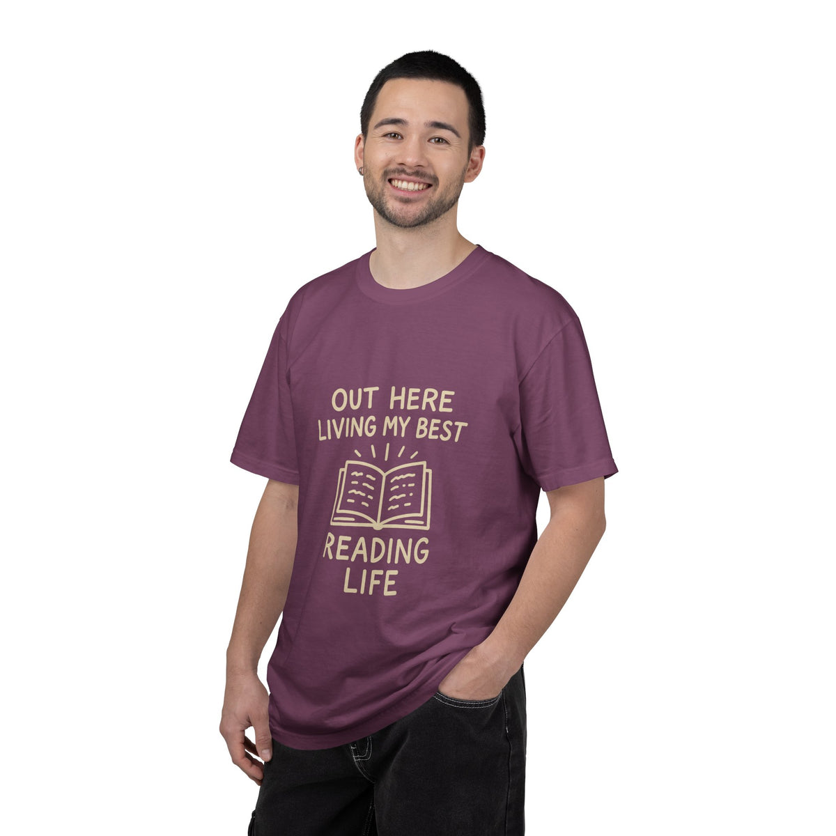 Reading Life T-Shirt — "Out Here Living My Best Reading Life" Book Lover Tee - Trending Now - October 2026