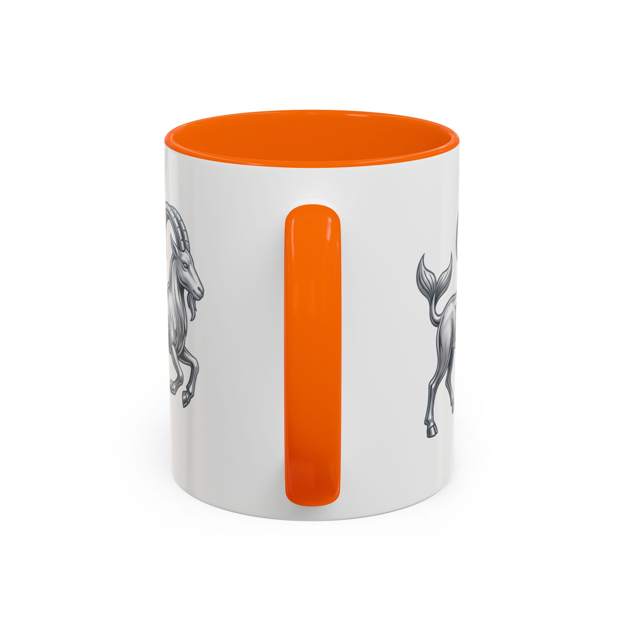 Capricorn Zodiac Accent Coffee Mug — Capricorn Goat Horoscope Gift