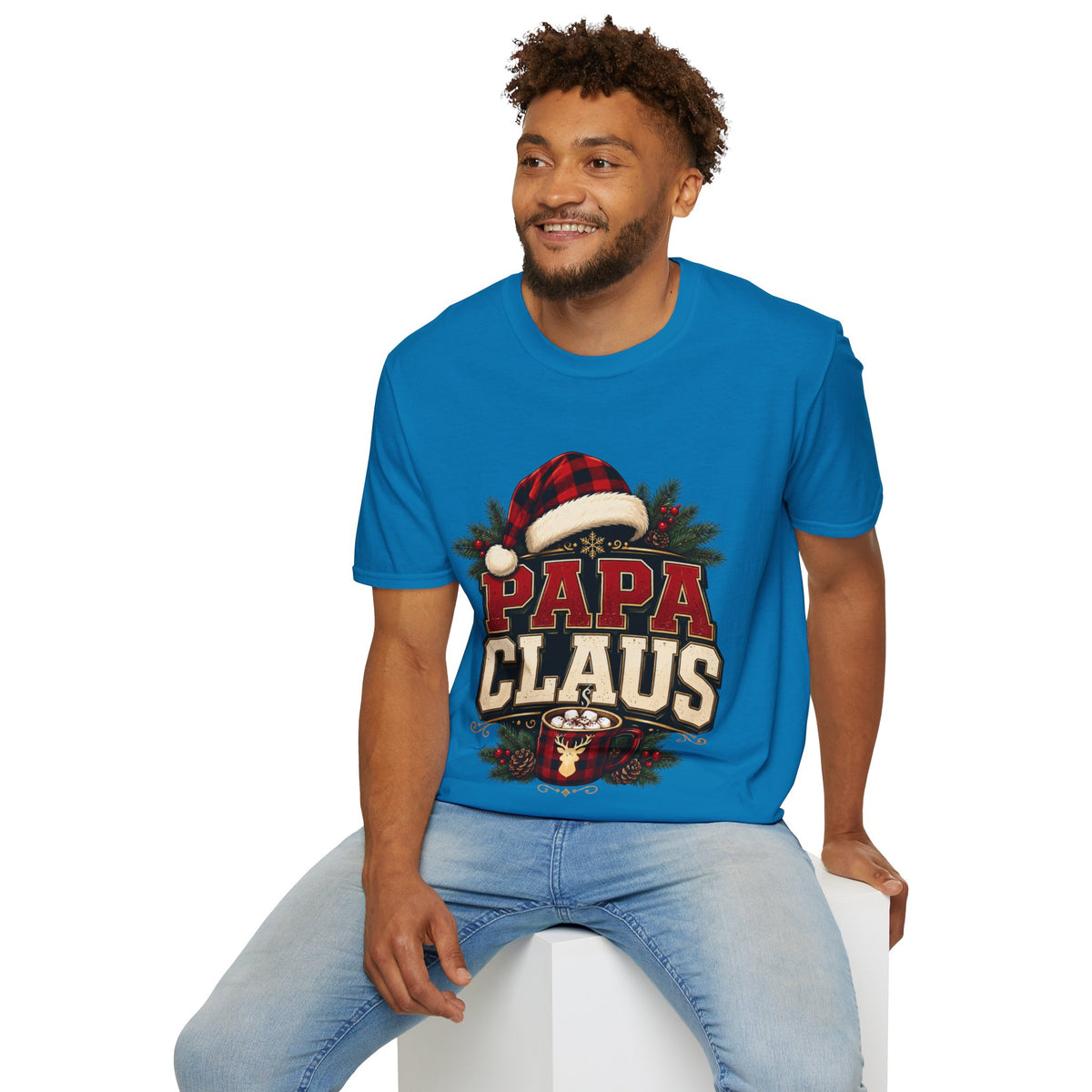 Papa Claus T-Shirt — Festive Holiday Dad Christmas Tee