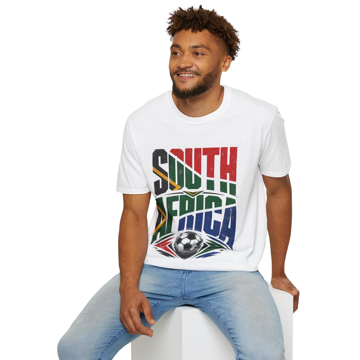 South Africa Soccer T-Shirt — Vintage Flag Football Fan Tee
