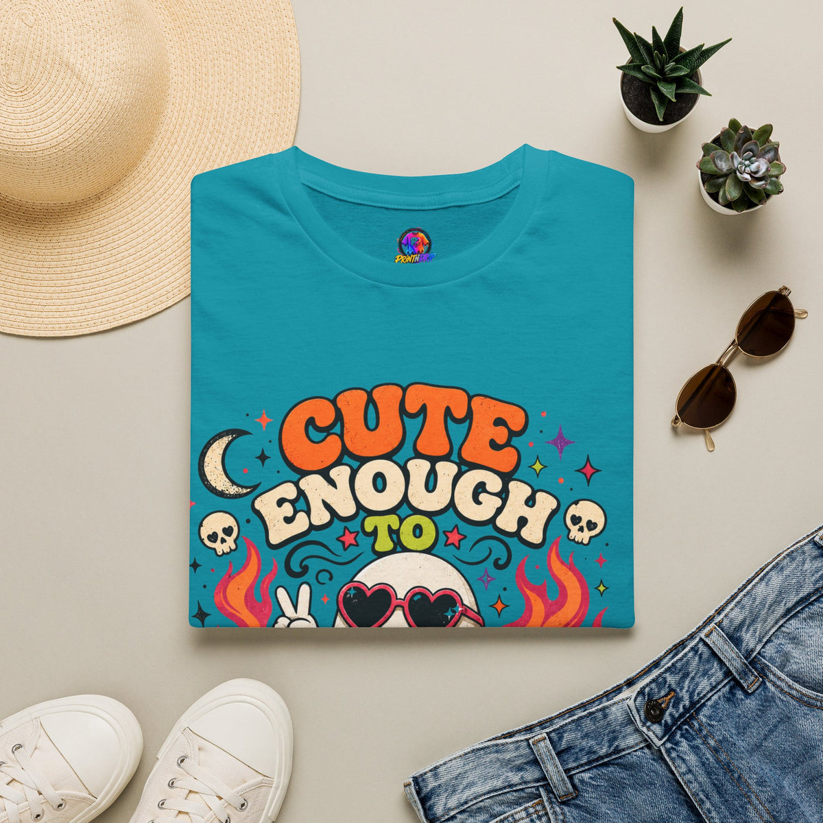 Halloween Cute Enough Unisex Softstyle T-Shirt