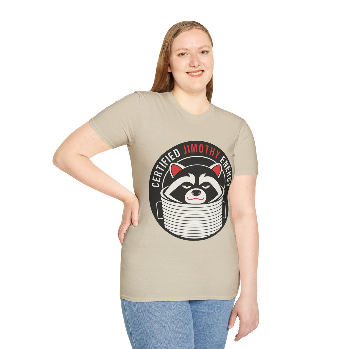 Jimothy Energy T-Shirt — Certified Raccoon Graphic Tee - Trending Now - August 2026