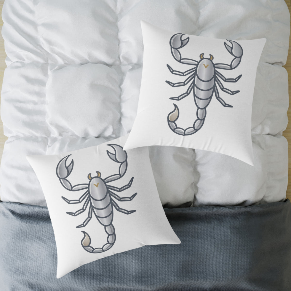 Zodiac Scorpio Astrological Square Poly Canvas Pillow