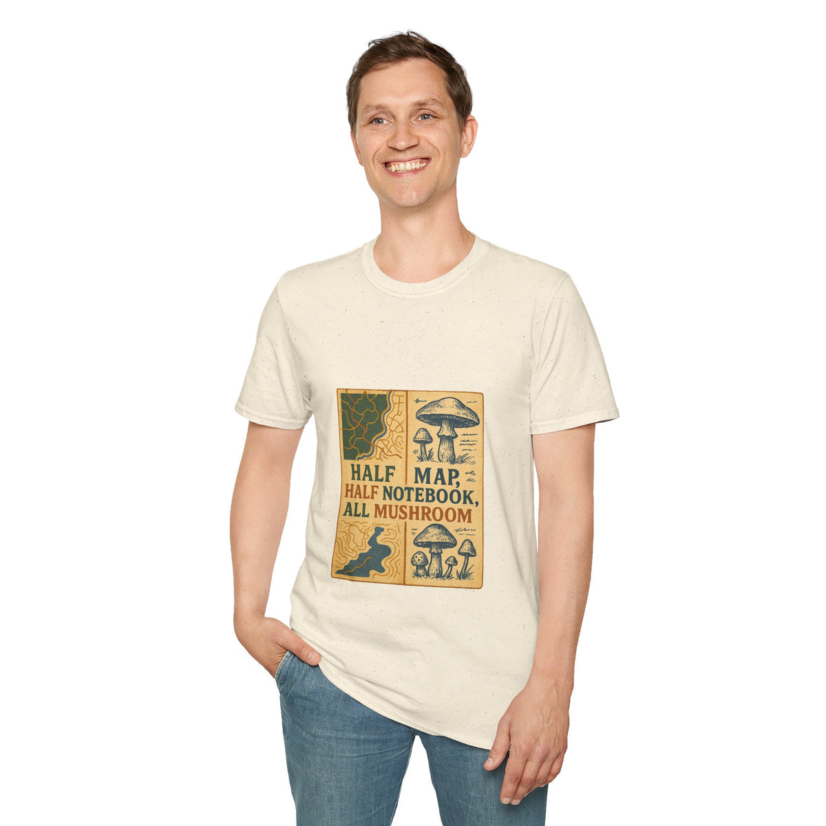 Mushroom Field Guide T-Shirt – Vintage “Half Map, Half Notebook, All Mushroom” Design - Trending Now - October 2026