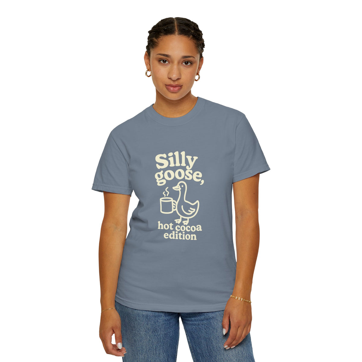 Silly Goose Hot Cocoa T-Shirt — Cute Winter Graphic Tee - Trending Now - October 2026