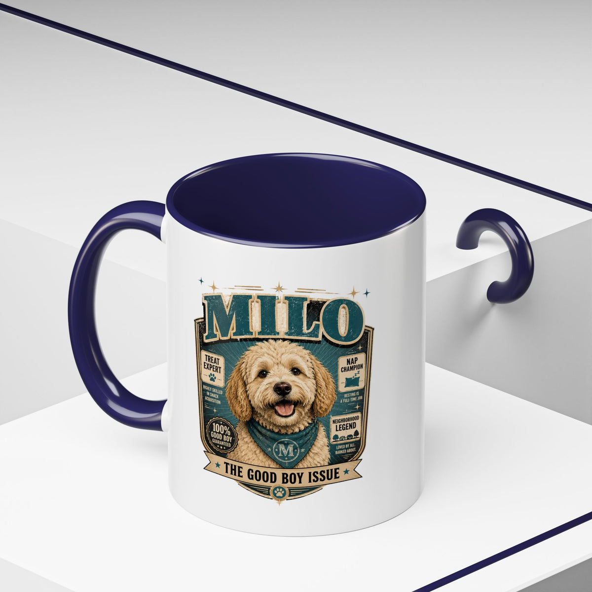 Milo Bailey Dog Dad Mom Accent Coffee Mug