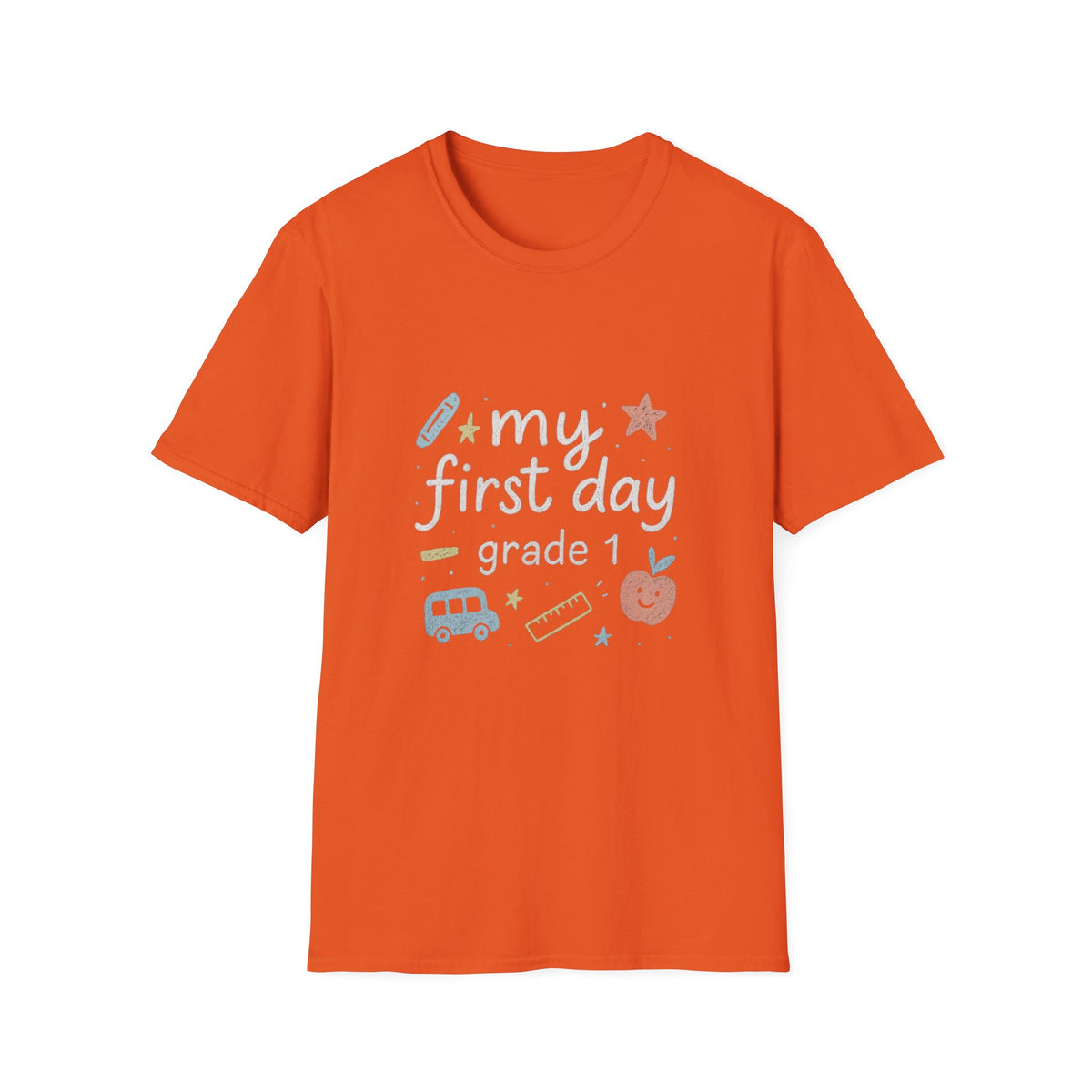 My First Day T‑Shirt — Cute Back-to-School Graphic Tee (My First Day, Grade 1) - Trending Now - August 2026