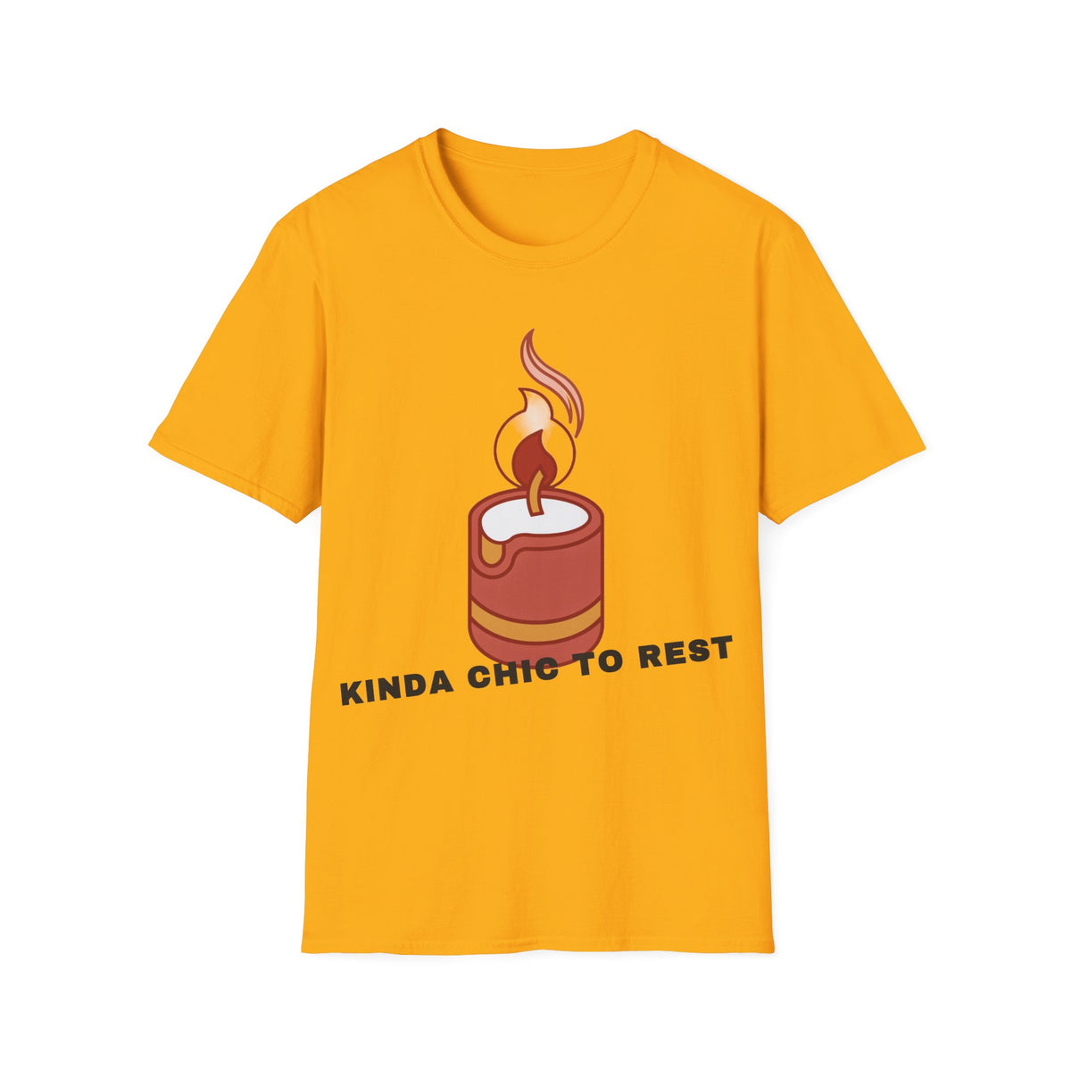 Candle Graphic T-Shirt — 'Kinda Lit' Cozy Candle Tee - Trending Now - September 2026