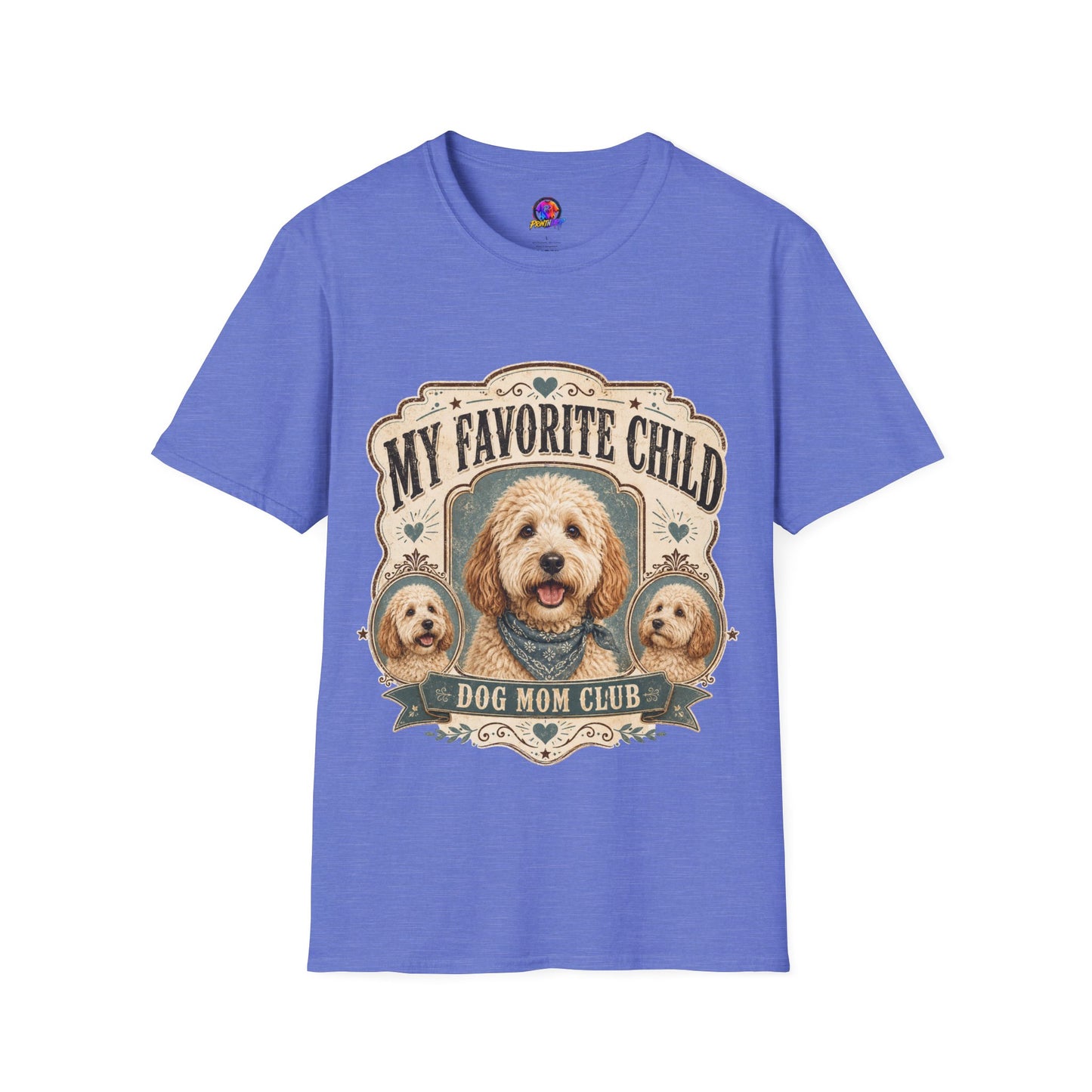 T-Shirt — "My Favorite Child" Dog Mom Club Graphic Tee
