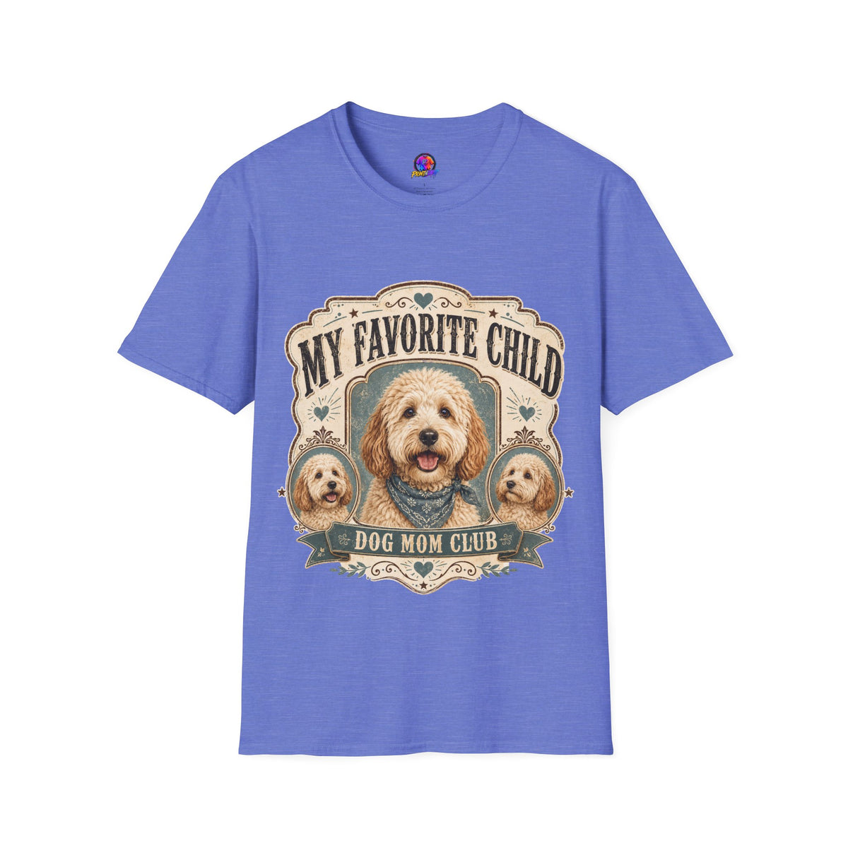 T-Shirt — "My Favorite Child" Dog Mom Club Graphic Tee
