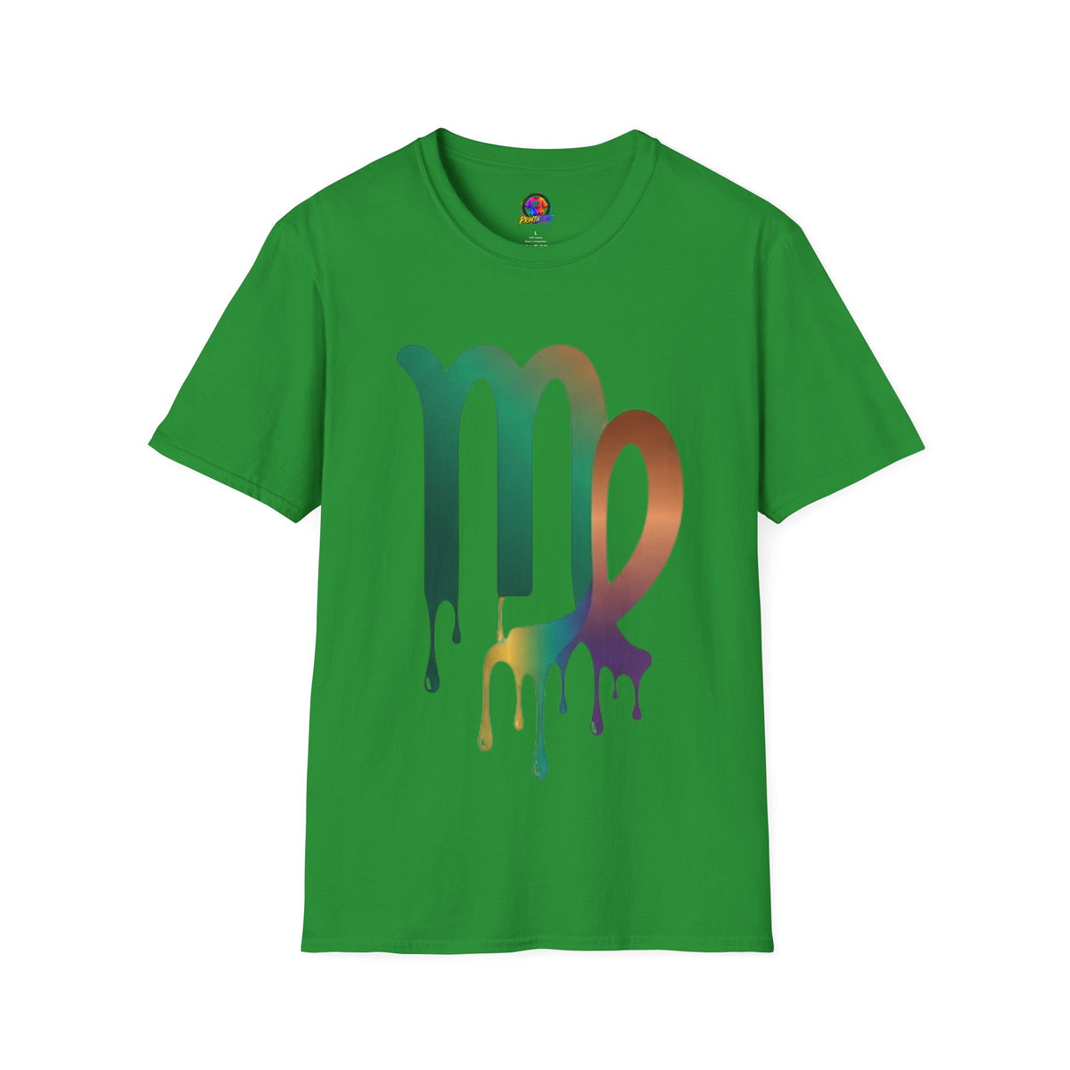 Virgo Zodiac Drip T-Shirt — Colorful Virgo Sign Astrology Tee