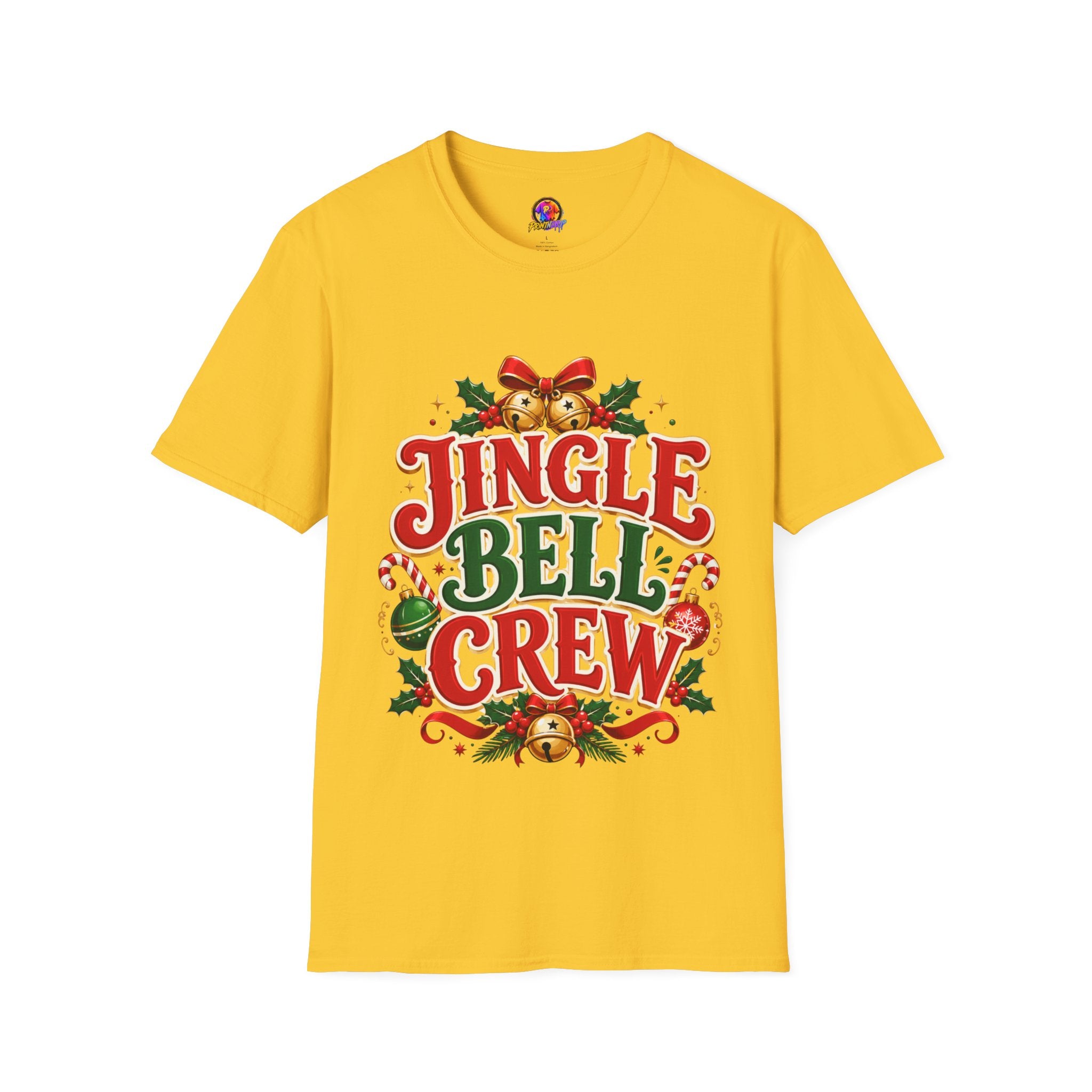 Jingle Bell Crew T-Shirt — Festive Christmas Holiday Tee