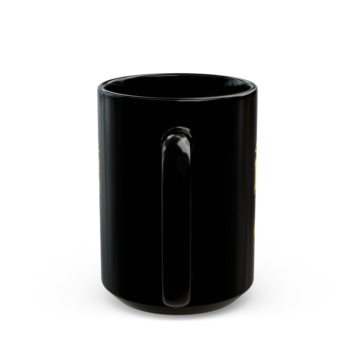 Raise Hope Wear Gold Childhood Cancer Awareness Mug (Black)