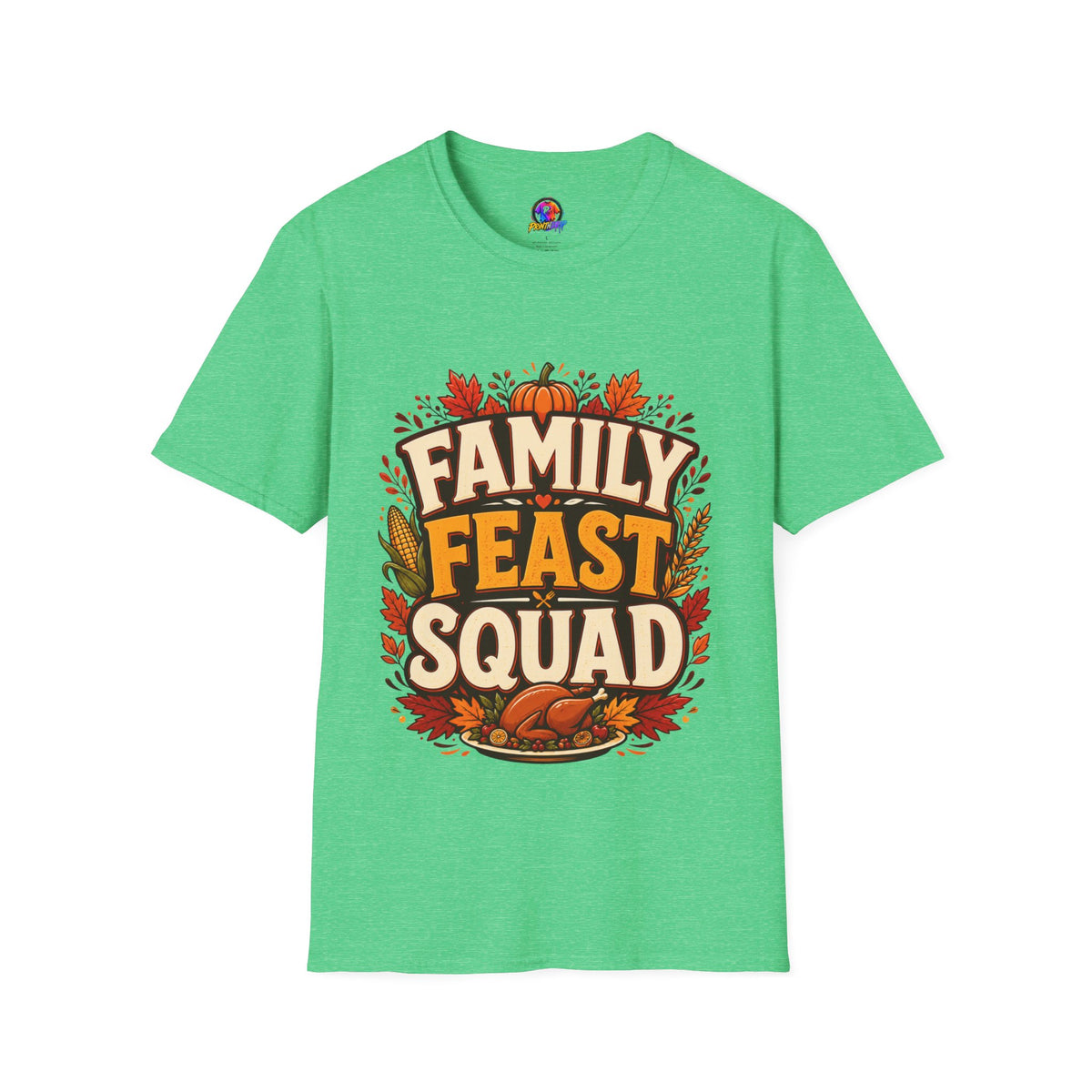 Thanksgiving T-Shirt Family Feast Squad T-Shirt — Thanksgiving Fall Harvest Tee