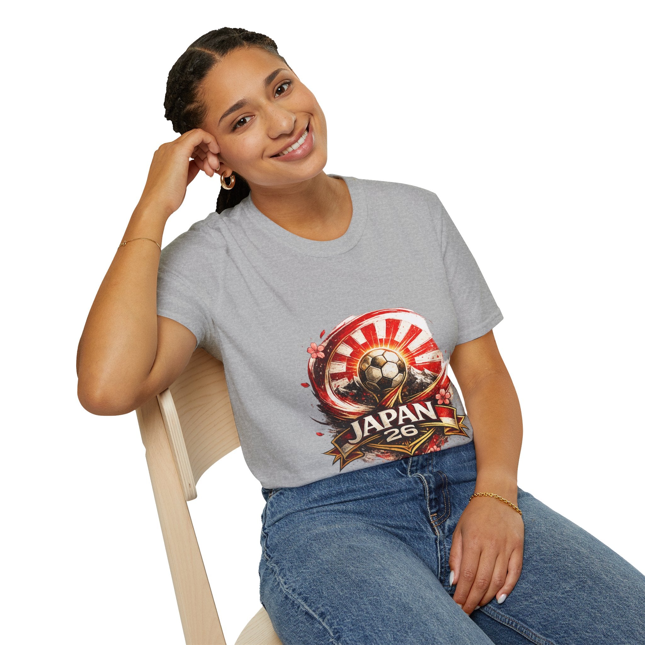 Japan Soccer T‑Shirt — Rising Sun Football Graphic